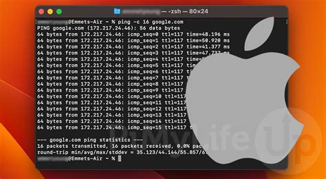 stop ping command in mac terminal