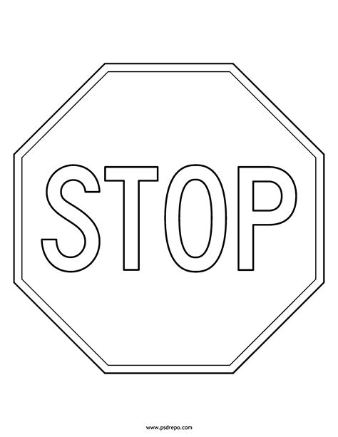 Stop Sign Printable Teacher