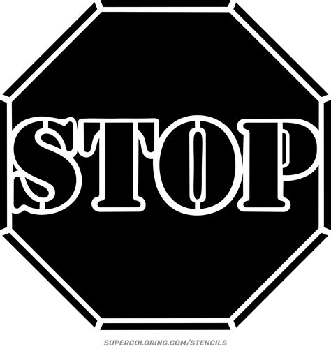 Stop Sign Stencil Printable
