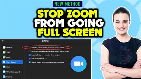 Stop Zoom From Automatically Going Full Screen