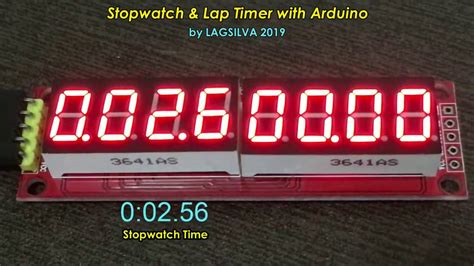 Stopwatch And Lap Timer With Arduino