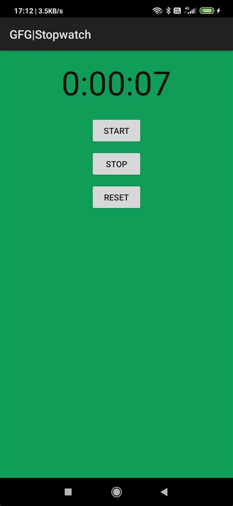 Stopwatch Android App Source Code