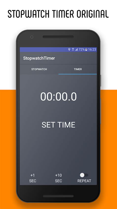 stopwatch app on timer