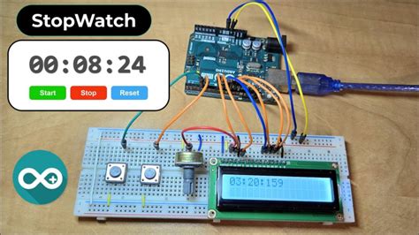 Stopwatch Button Arduino