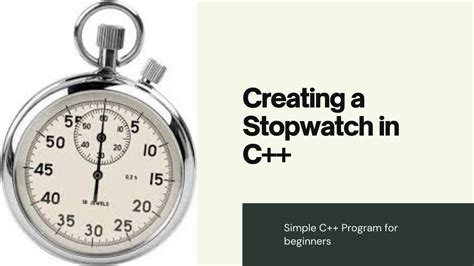 Stopwatch C++