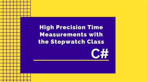 Stopwatch In C# Console Application