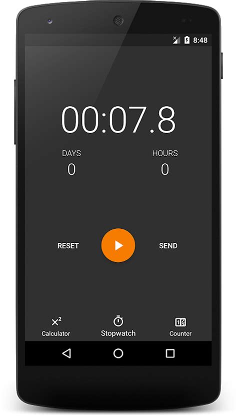 Stopwatch In Mobile App