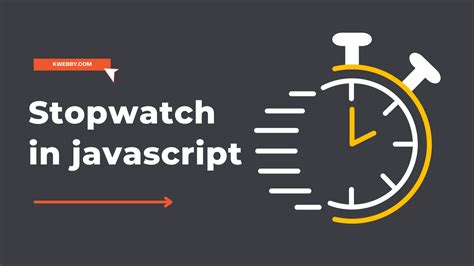Stopwatch Javascript Example