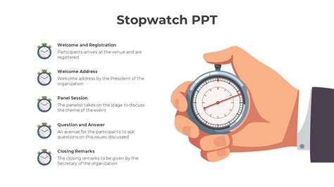 Stopwatch On Powerpoint Slide