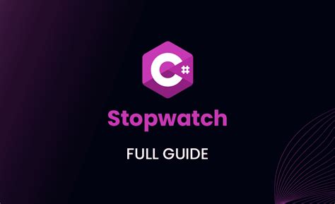 Stopwatch Operator C#
