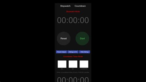 Stopwatch Timer Codepen