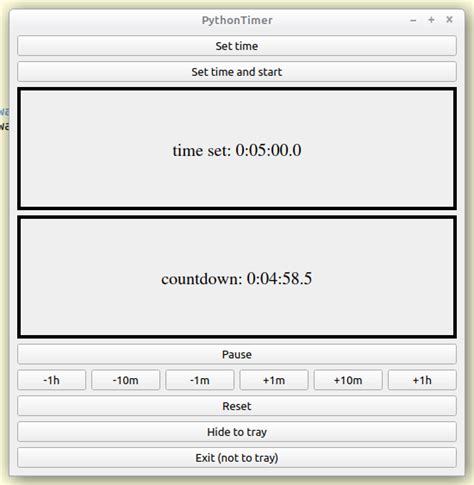 Stopwatch Timer Pyqt