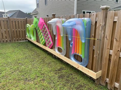 Towel Rack & Float/Noodle/Toy storage 😊 Diy Pool, Backyard Pool