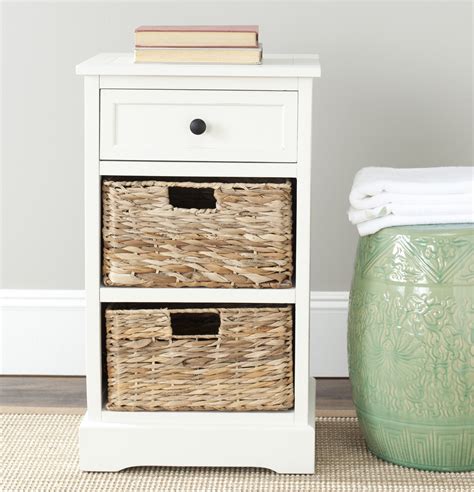 Storage Baskets Side Table
