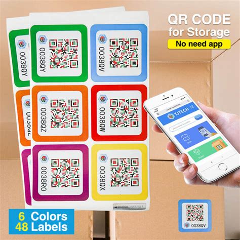 Storage Bin Labels With Qr Code