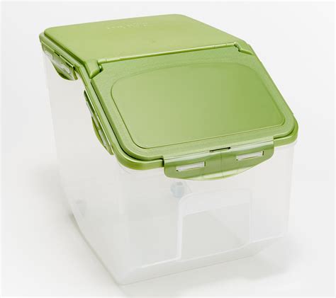 Storage Bin With Flip Lid