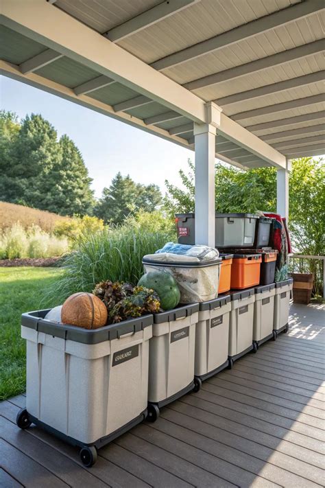 Storage Bins For Deck