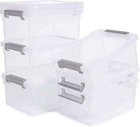 Storage Box Stackable Clear
