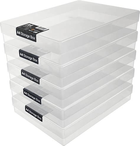 Storage Boxes With Lids A4