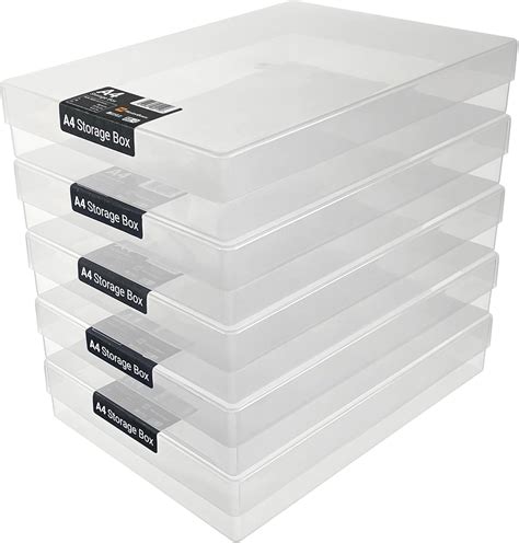 Storage Boxes With Lids A4 Size