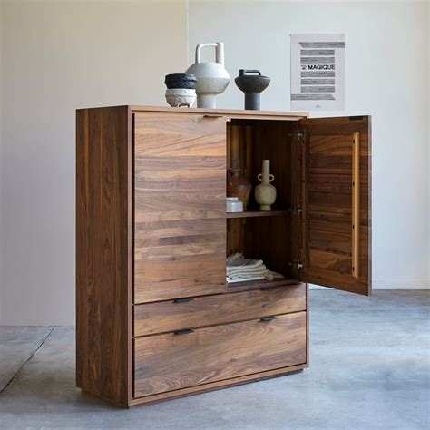 Storage Cabinet In Walnut