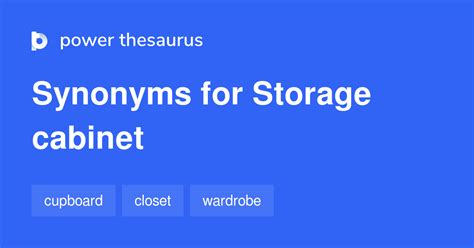Storage Cabinet Synonym