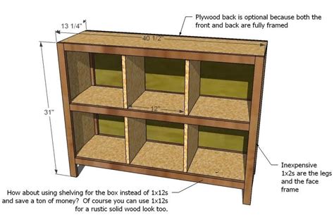 Storage Cube Table Plans