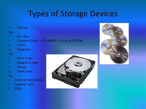 Storage Devices Ppt Slideshare