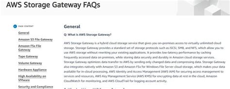 Storage Gateway Faq