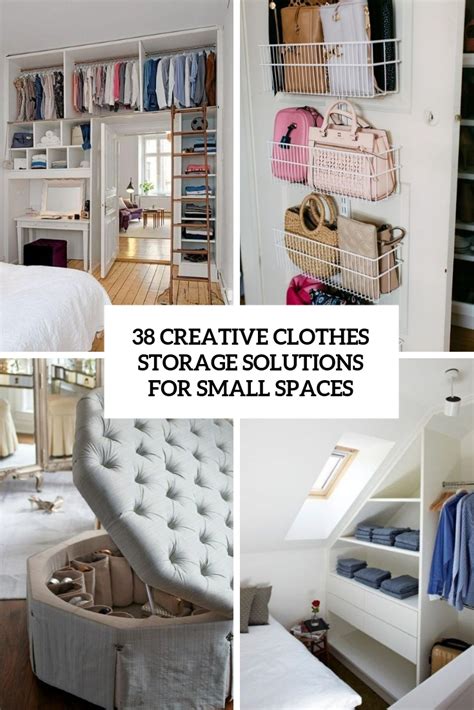 storage ideas for small spaces bedroom clothes