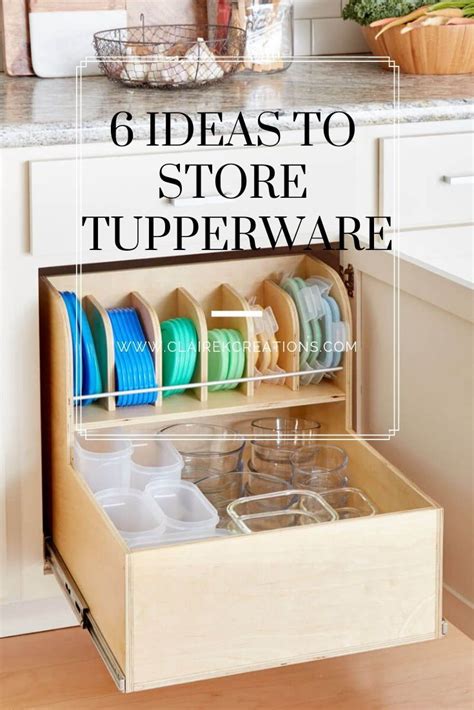 Storage Ideas For Tupperware Lids