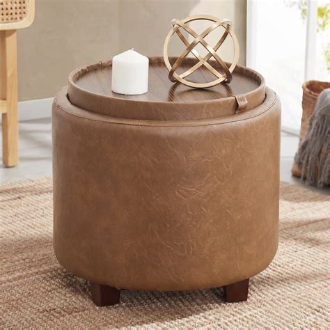 Storage Ottoman End Table