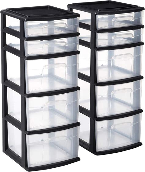 storage plastic containers drawers