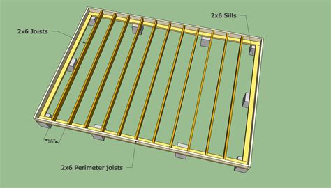 Storage Shed Joists