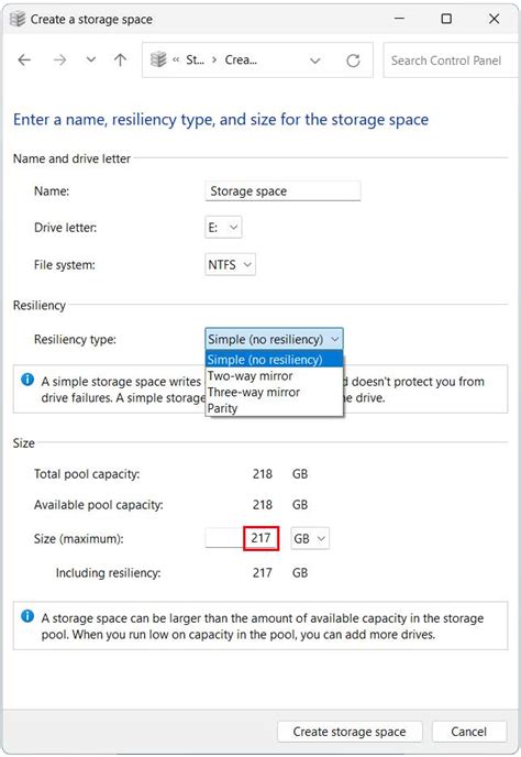 Storage Spaces Change Resiliency Type