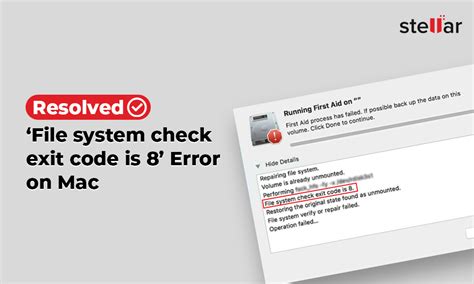 Storage System Check Exit Code Is 8 Mac