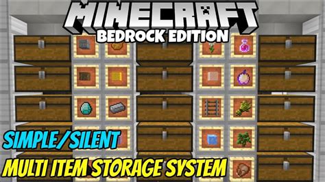 Storage System Minecraft Bedrock