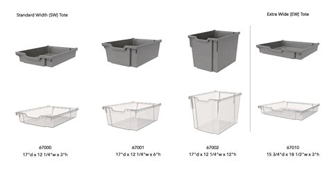 Storage Tote Size Comparison