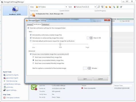 Storagecraft Verification Failed