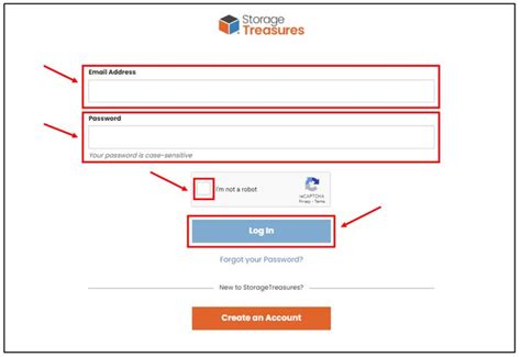 Storagetreasures.com Login