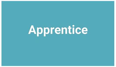 Store Apprentice Meaning Benefits Of An ship