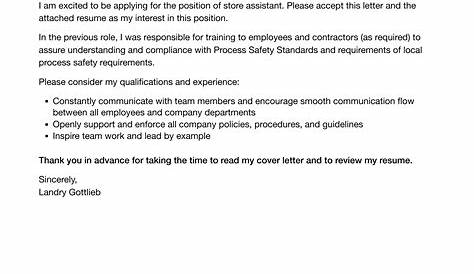 Store Assistant Cover Letter Sales Example Twitter Zusashicleaning