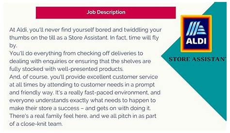 Aldi Cover Letter Example Icover Org Uk
