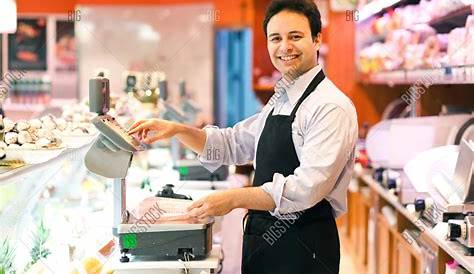 Store Keeper At Work Royalty Free Stock Photography