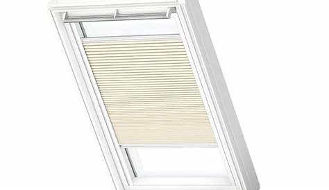 Store fenêtre de toit duo occultant plissé bleu VELUX Dfd