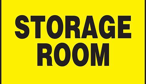 Unbranded 14 in. x 10 in. Storage Room Sign Printed on