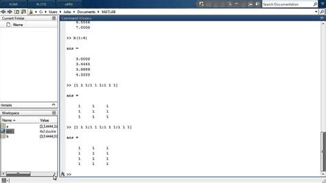 Store Array In Array Matlab