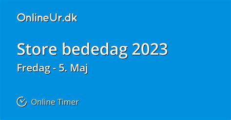 store bededag 2023