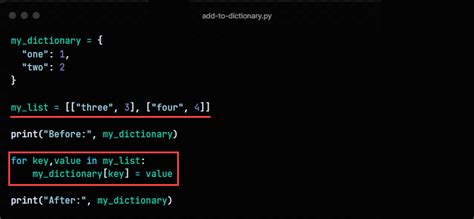store in dictionary python