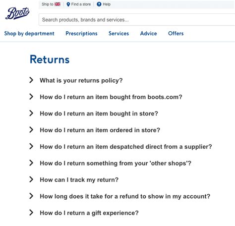 store shoes online return policy